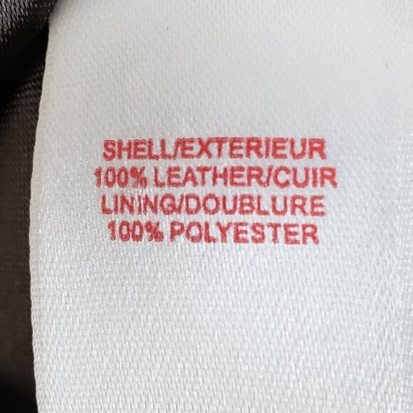 Anthropologie Tapemeasure 100% Leather Jacket Blazer Pockets Taupe Brown size 10 - Picture 11 of 16